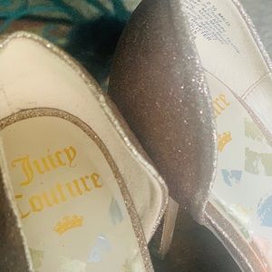 Juicy Couture Glitter Gold heels